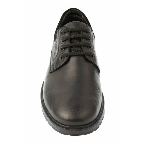 Pantofi casual, barbati, OTTER, 555, negru, piele naturala